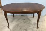 Cherry Queen Anne Style Oval Dining Table