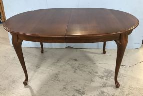 Cherry Queen Anne Style Oval Dining Table