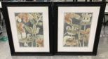 Pair of Large Decor Floral Prints