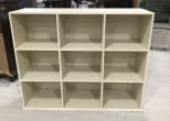 Wood Painted Cubby Hole Shelf Unit