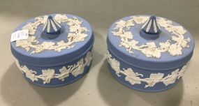 Two Wedgwood Jasperware Powder Boxes