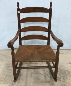 Nice Slat Back Mahogany Rocker