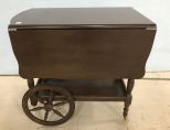 1940's Mahogany Serving Tea Cart