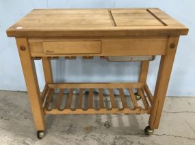 Rolling Kitchen Island Butcher's Block