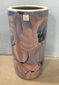 Hand Painted Floral Pattern Umbrella Stand