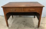 Vintage Two Drawer Writing Desk