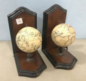 Pair of Mini Globe Bookends