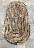 Oval Hooked Rag Rug