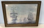 Framed Ship Print by Soldwedel