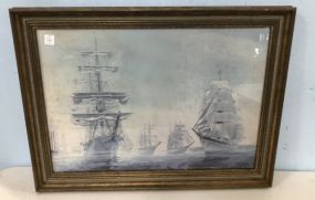 Framed Ship Print by Soldwedel