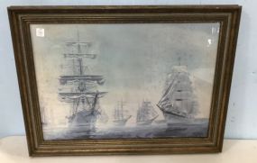 Framed Ship Print by Soldwedel