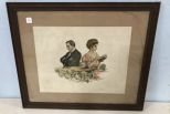 Framed Will Grefe Print ca. 1900