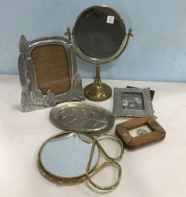 Group of Mirror Stands and Picture Frames