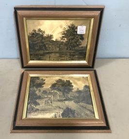 Two Copper Etchings Currier & Ives