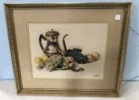 Large Signed Fruit Still Life Print