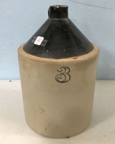 Primitive 3 Gallon Whiskey Jug