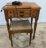 Sewing Machine in Cabinet