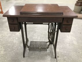 Oak Antique Treadle Sewing Machine