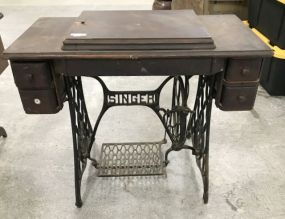Oak Antique Treadle Sewing Machine