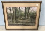 Framed Whitetail Deer Print