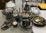 Group of Silver Plate Serving Pieces