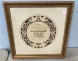 Framed Marriage Print