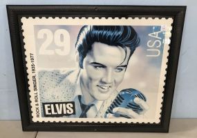 Elvis Presley Framed Stamp Print