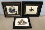 Three New Orleans Saints Prints