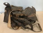 Antique Damaged Saddle