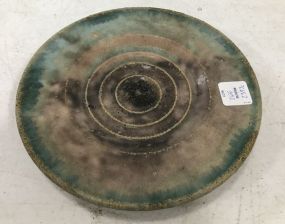 McCarty Pottery Plate With Delta Triangle