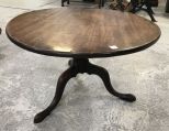 Round Antique English Occasional Table
