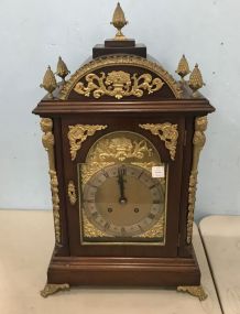 19th Century Large Ormolu Mounted Gilt Bronze Chiming Bracket Clock