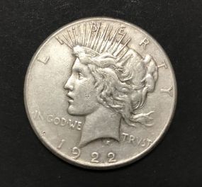 1922 Peace Liberty Coin