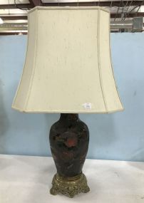 Large Pair of Old French Chinoiserie  Vases Lamp
