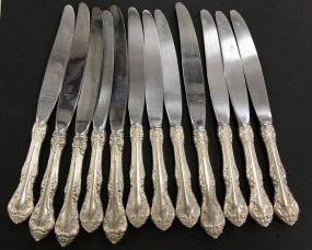 Set of 12 Gorham Sterling Handle Knives