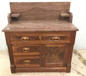 Victorian Style Marble Top Wash Stand