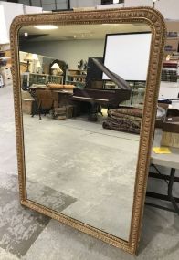 Large Vintage Ornate Wood Framed Wall Mirror