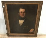 Antique Refinished Portrait Painting of Gentleman