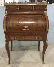 French Empire Style Roll Top Desk