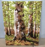 Becky Barnett Acrylic Trees Painting