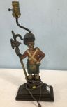 Antique Style Iron British Soldier Lamp