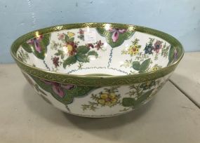 Hand Painted Floral Design Round Bowl
