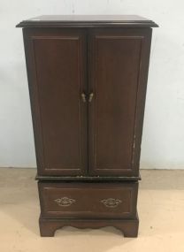 Modern Bombay Cherry Jewelry Cabinet