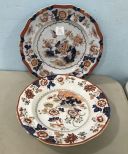 19th Century English Stone China Plate and Ashworth 