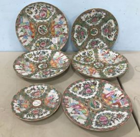 Group of Rose Medallion Asian Style Plates