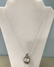 .925 Locket Charm Necklace