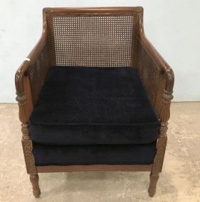 Vintage French Style Cane Arm Chair