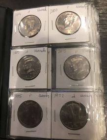 Booklet of 51 Kennedy Half Dollar Collection