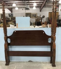 Four Post Rice Carved Bed