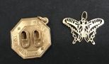 Two Charms 14 kt Gold